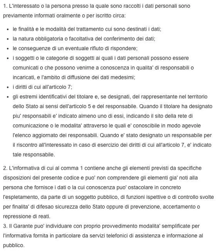 Privacy nel Curriculum